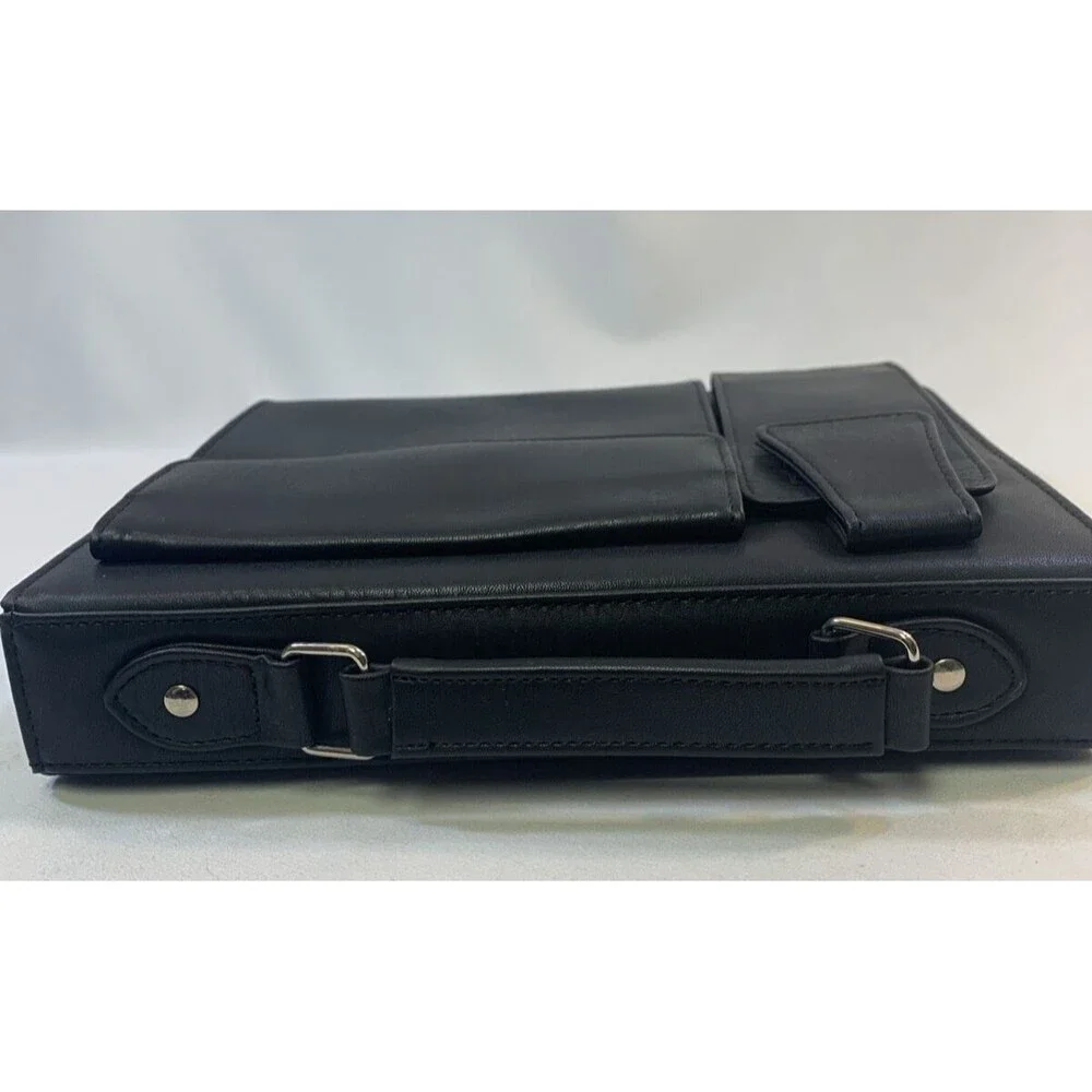 Personal Management System  Not Dated + Solar Calculator Zip Leather Case VTG